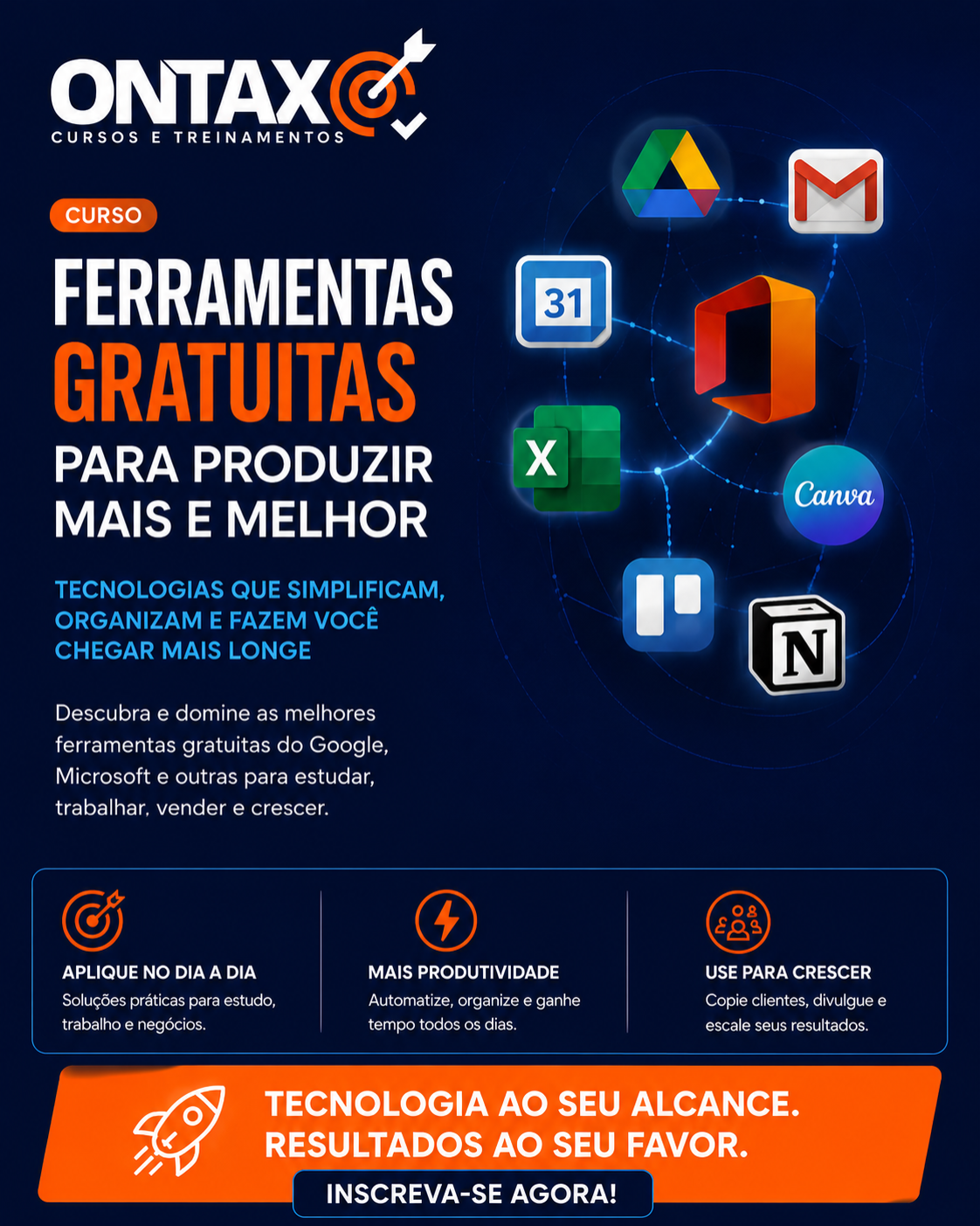 Capa do curso Ferramentas Gratuitas para Produzir Mais e Melhor